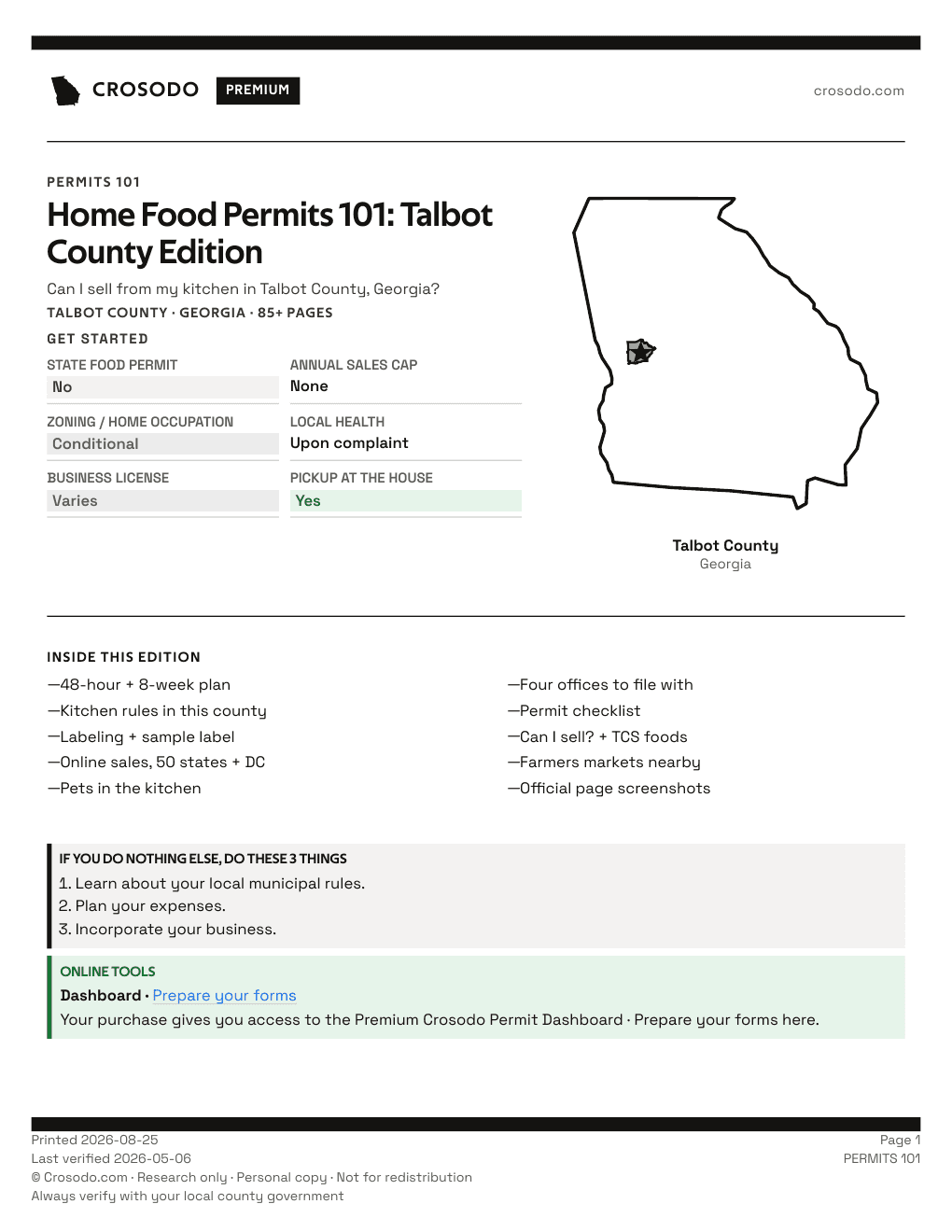 Permit Guide 101 cover for Talbot County