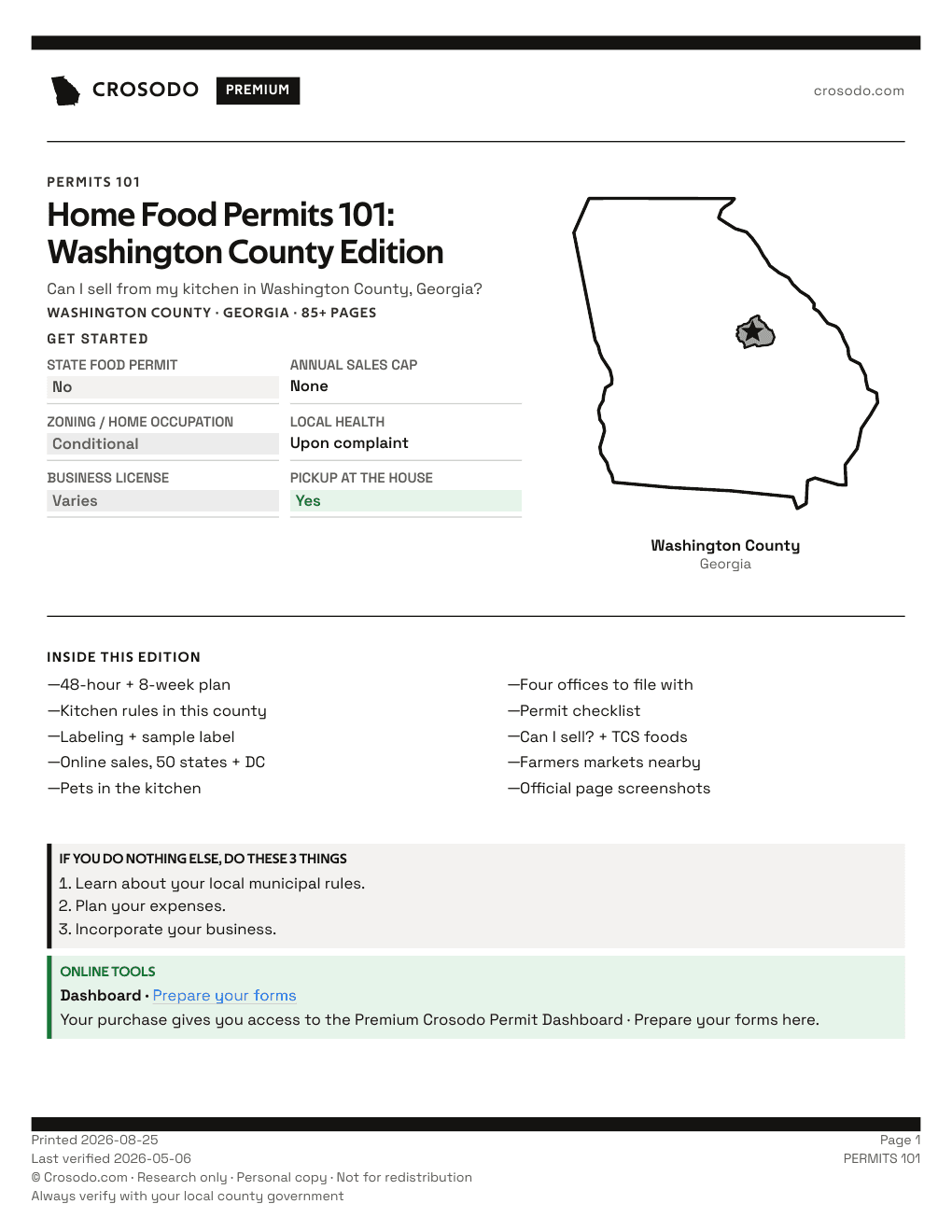 Permit Guide 101 cover for Washington County