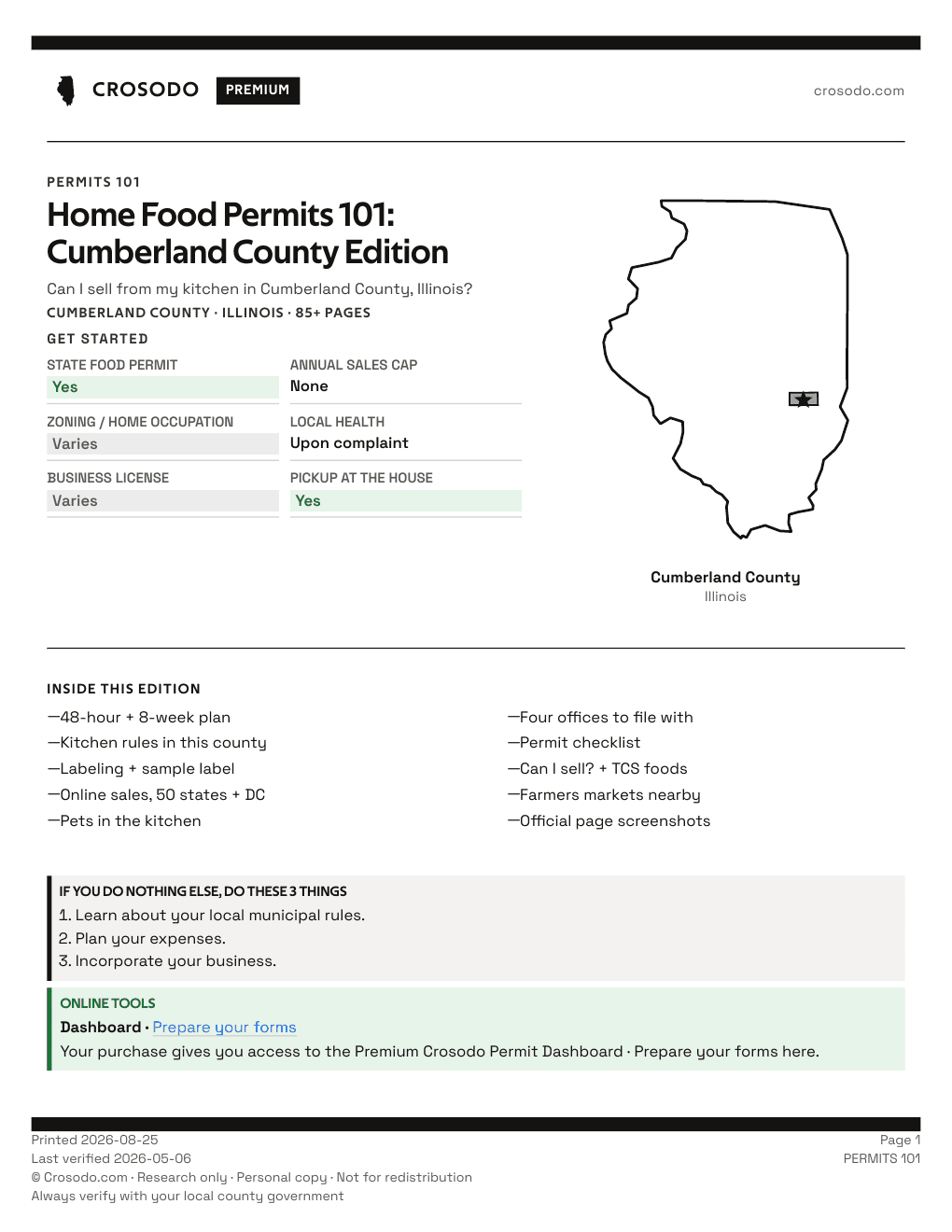 Permit Guide 101 cover for Cumberland County