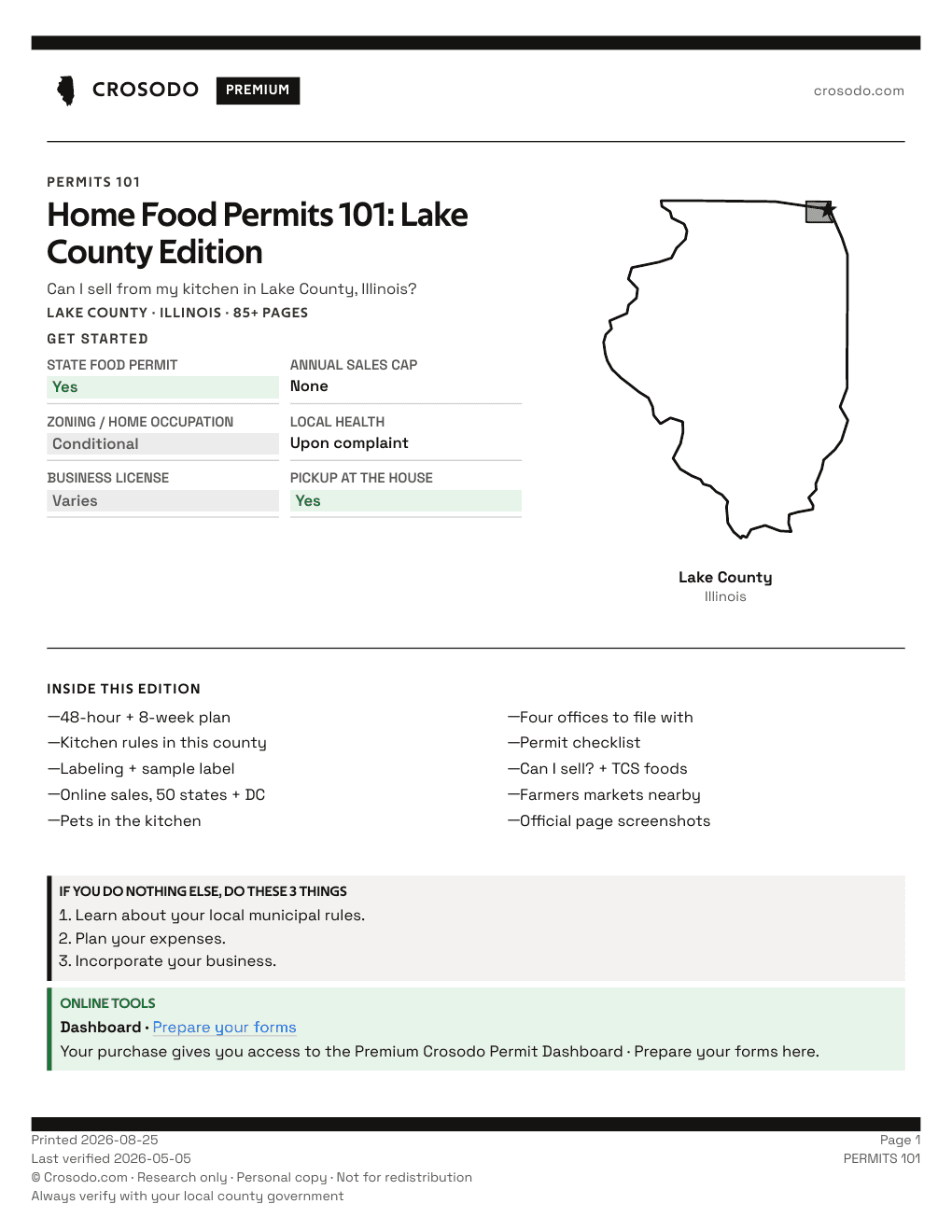 Permit Guide 101 cover for Lake County