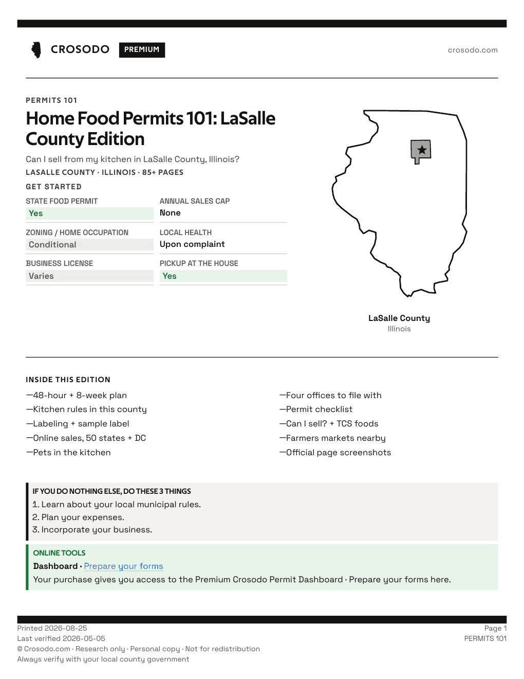 Permit Guide 101 cover for LaSalle County