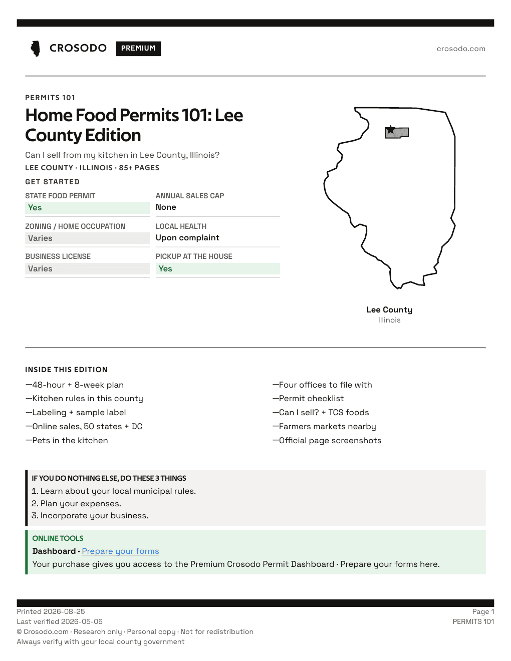 Permit Guide 101 cover for Lee County