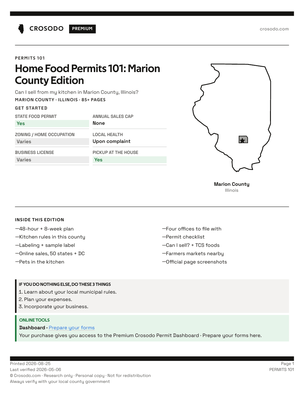 Permit Guide 101 cover for Marion County
