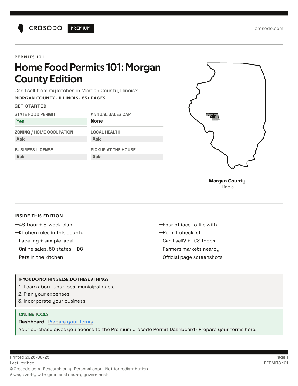 Permit Guide 101 cover for Morgan County