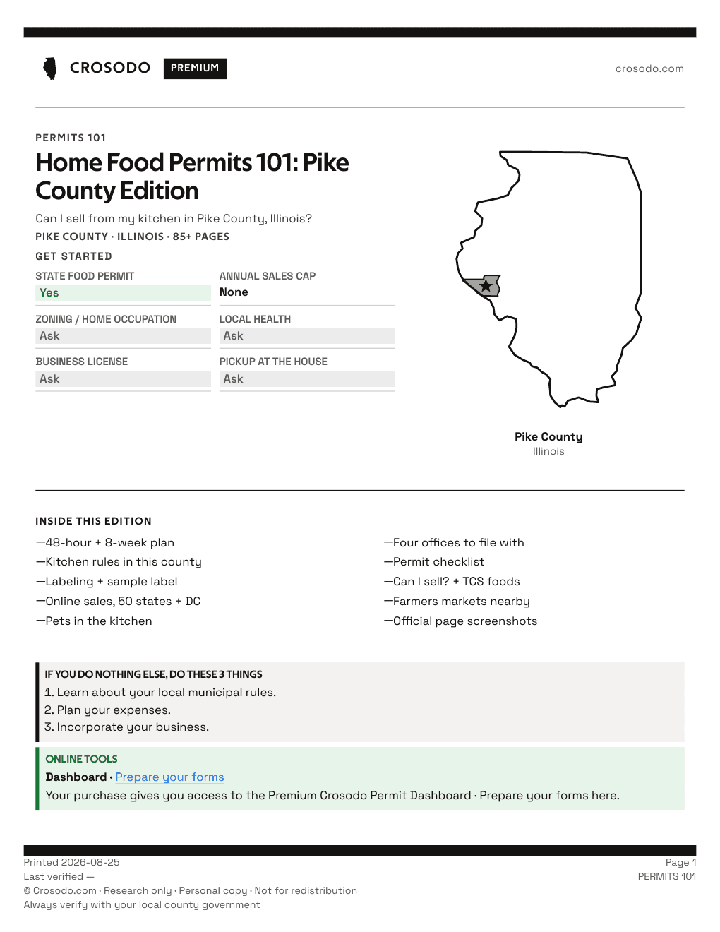 Permit Guide 101 cover for Pike County