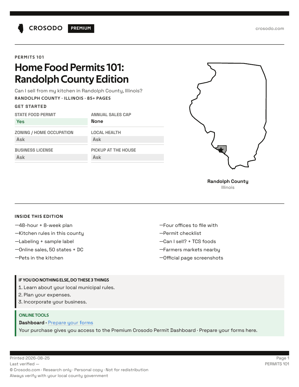 Permit Guide 101 cover for Randolph County