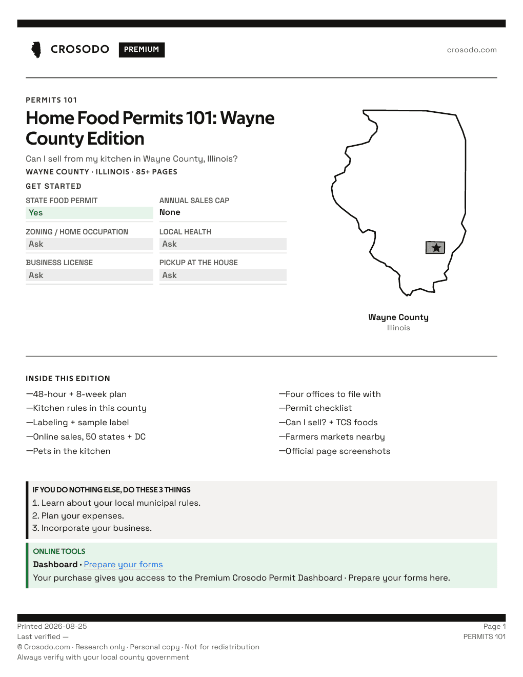 Permit Guide 101 cover for Wayne County