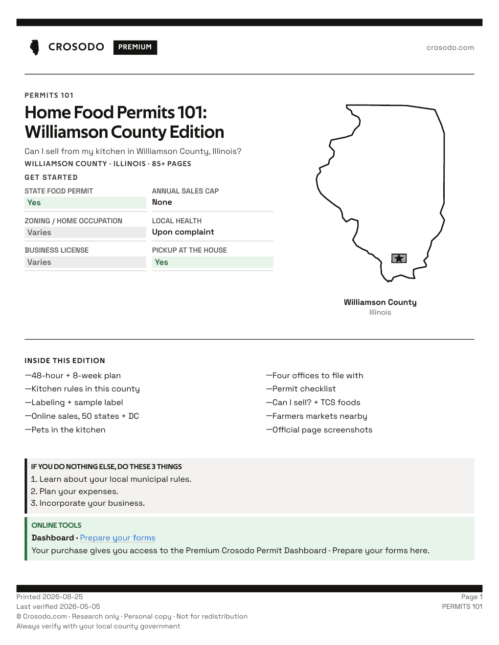 Permit Guide 101 cover for Williamson County