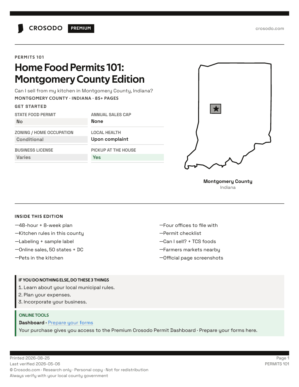 Permit Guide 101 cover for Montgomery County