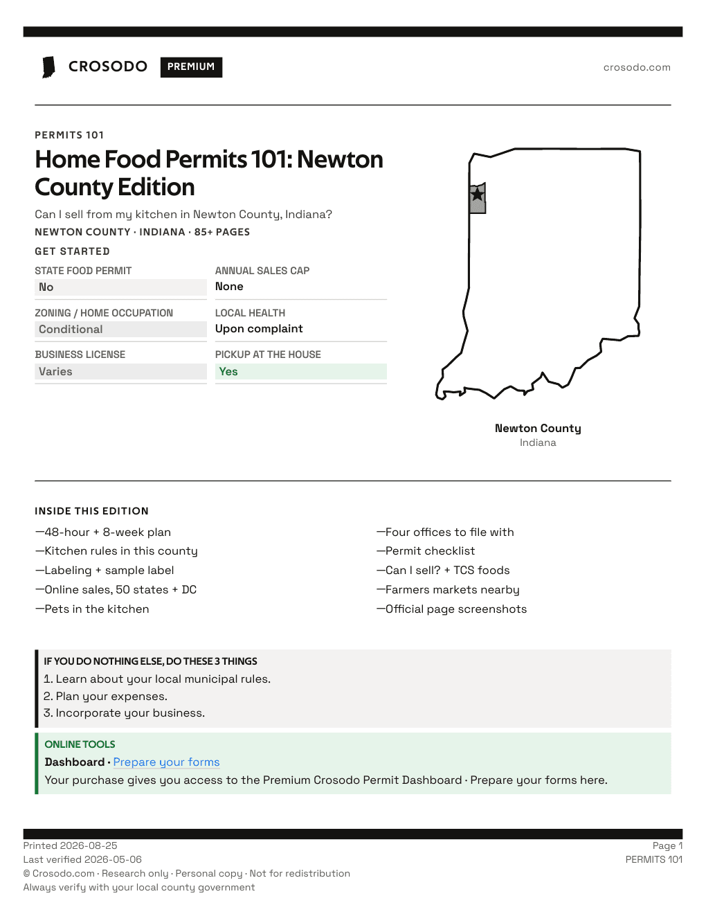 Permit Guide 101 cover for Newton County