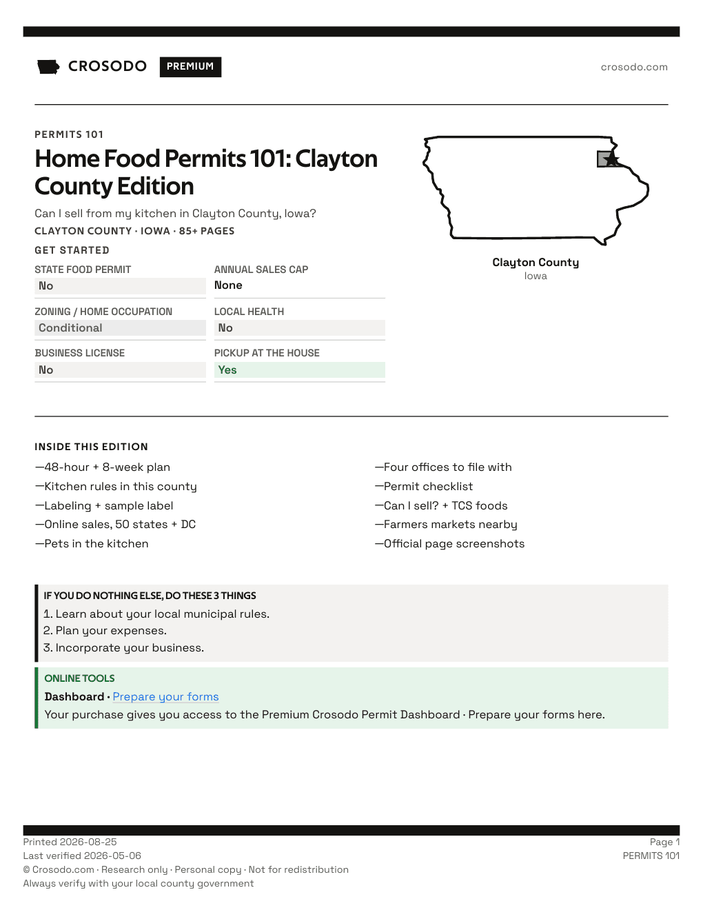 Permit Guide 101 cover for Clayton County