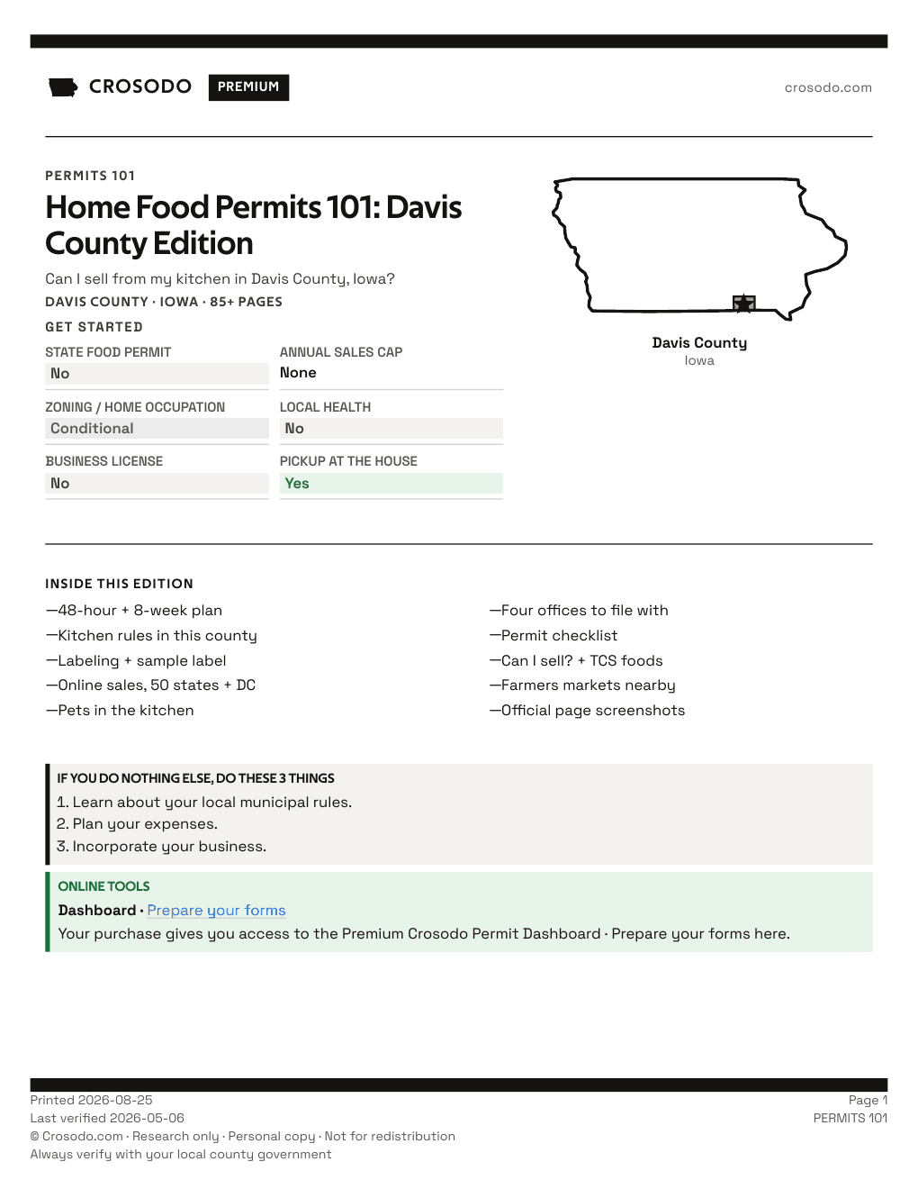 Permit Guide 101 cover for Davis County