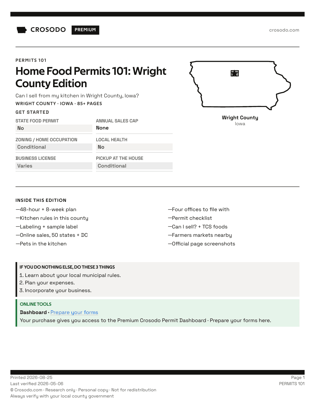 Permit Guide cover for Wright County