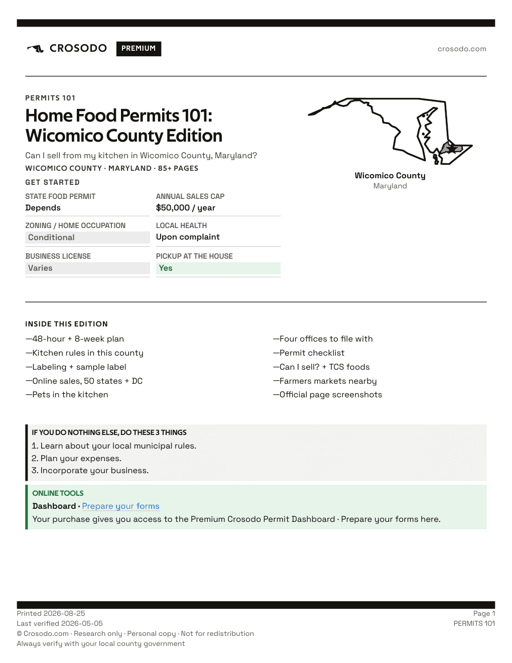 Permit Guide 101 cover for Wicomico County