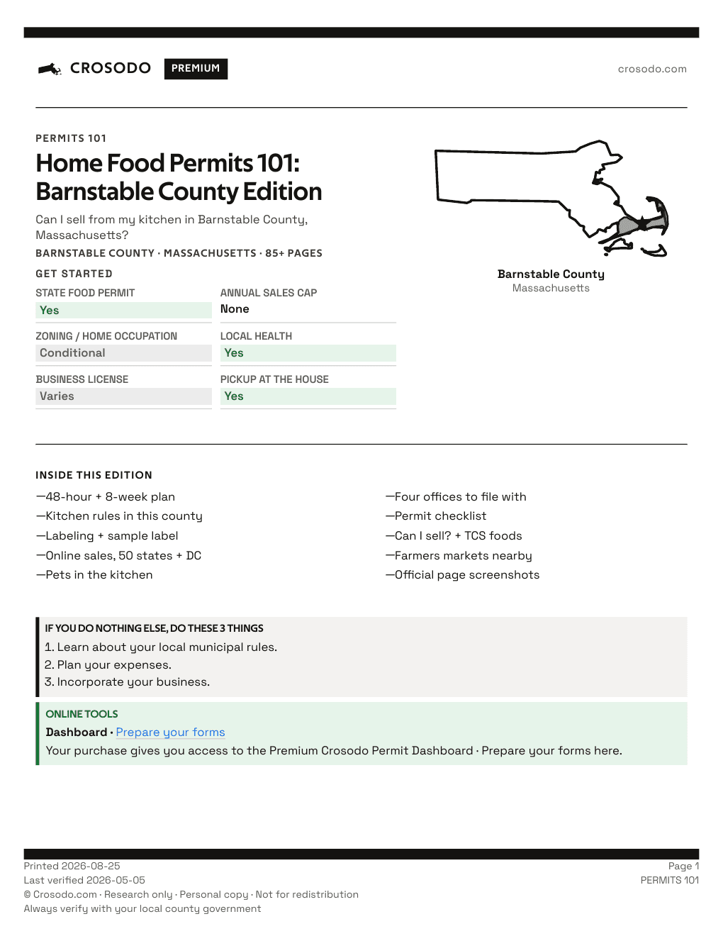 Permit Guide 101 cover for Barnstable County