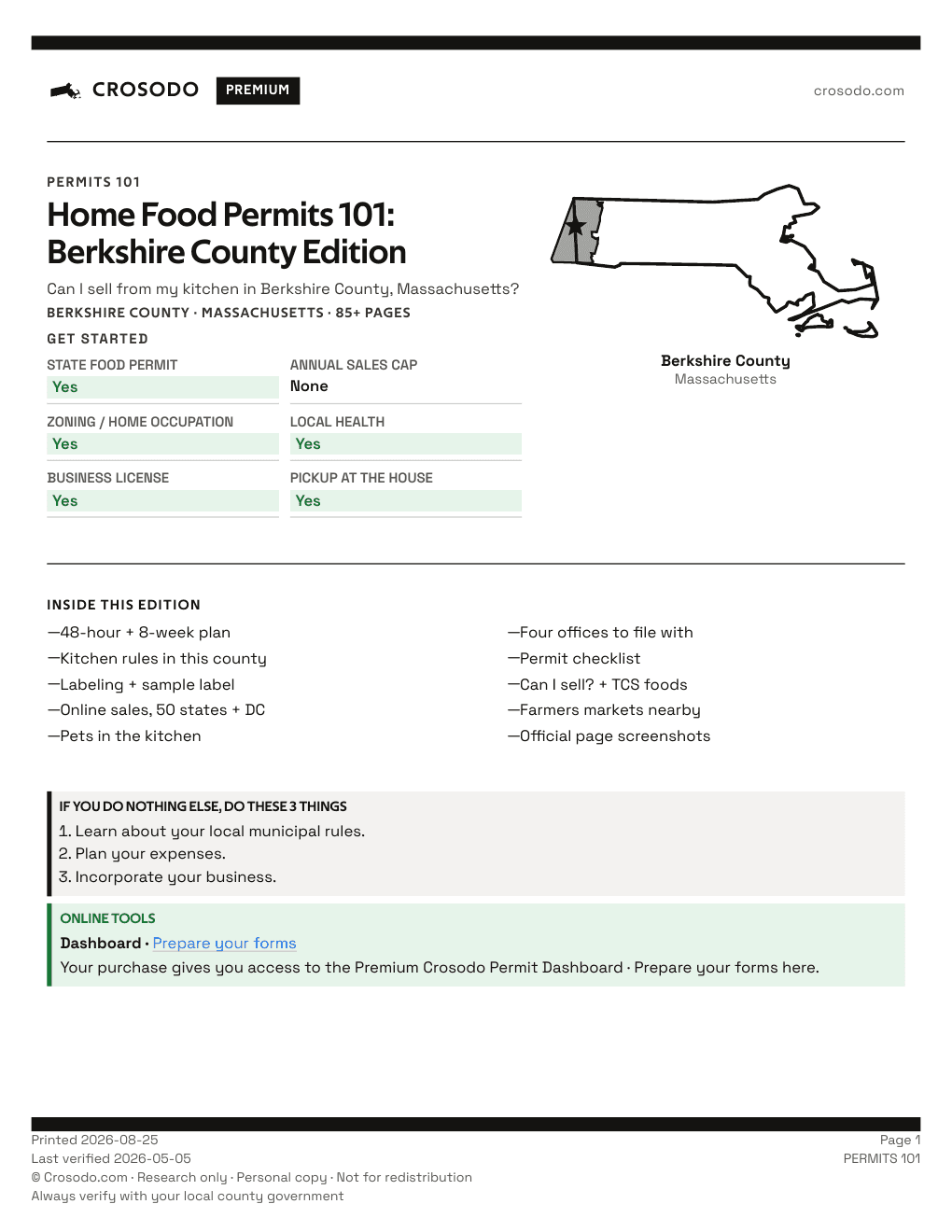 Permit Guide 101 cover for Berkshire County