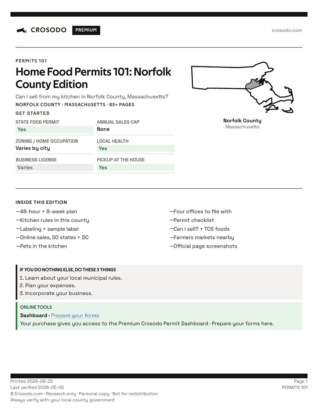 Permit Guide 101 cover for Norfolk County