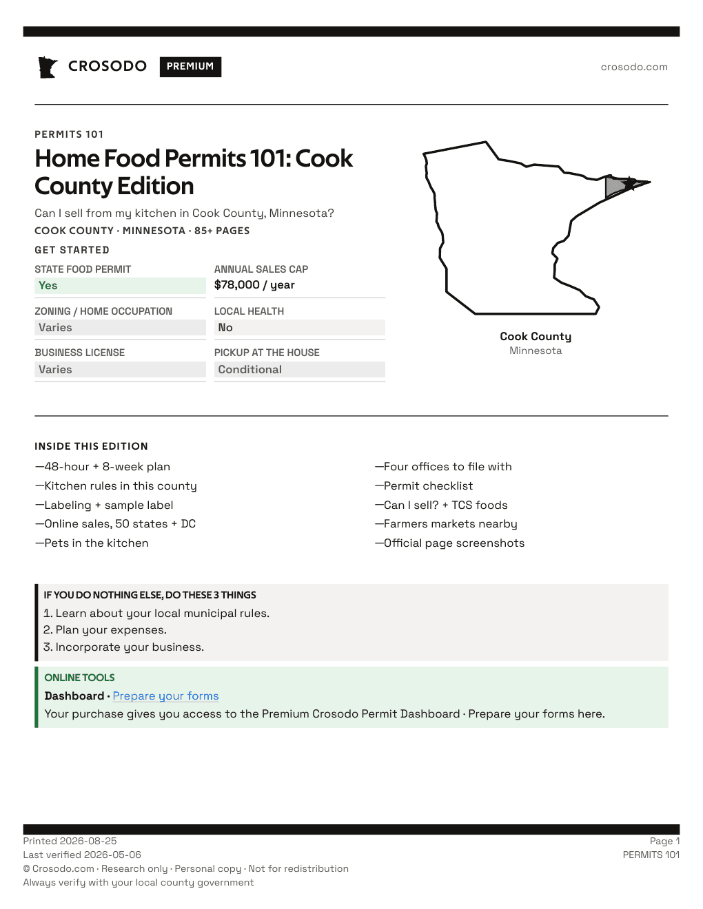 Permit Guide 101 cover for Cook County