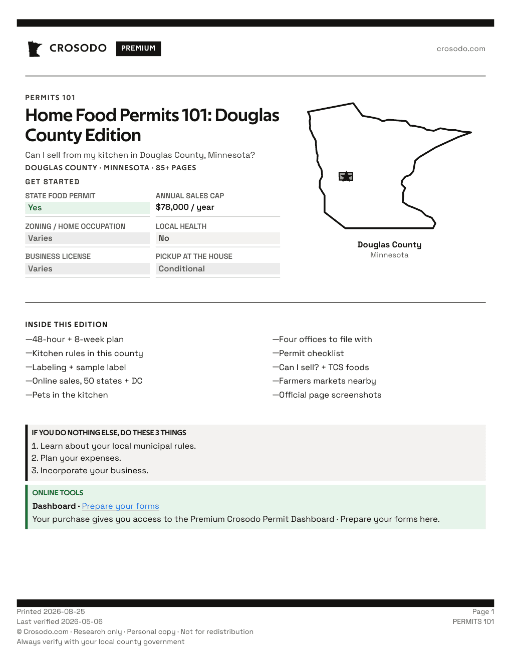 Permit Guide 101 cover for Douglas County