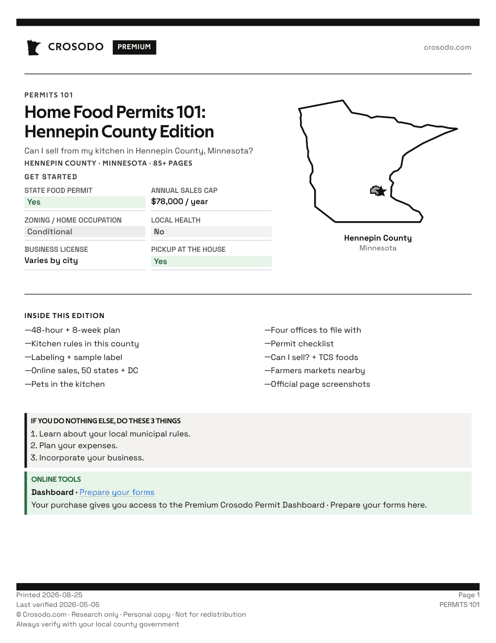 Permit Guide 101 cover for Hennepin County
