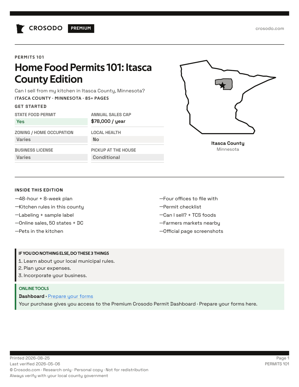 Permit Guide 101 cover for Itasca County