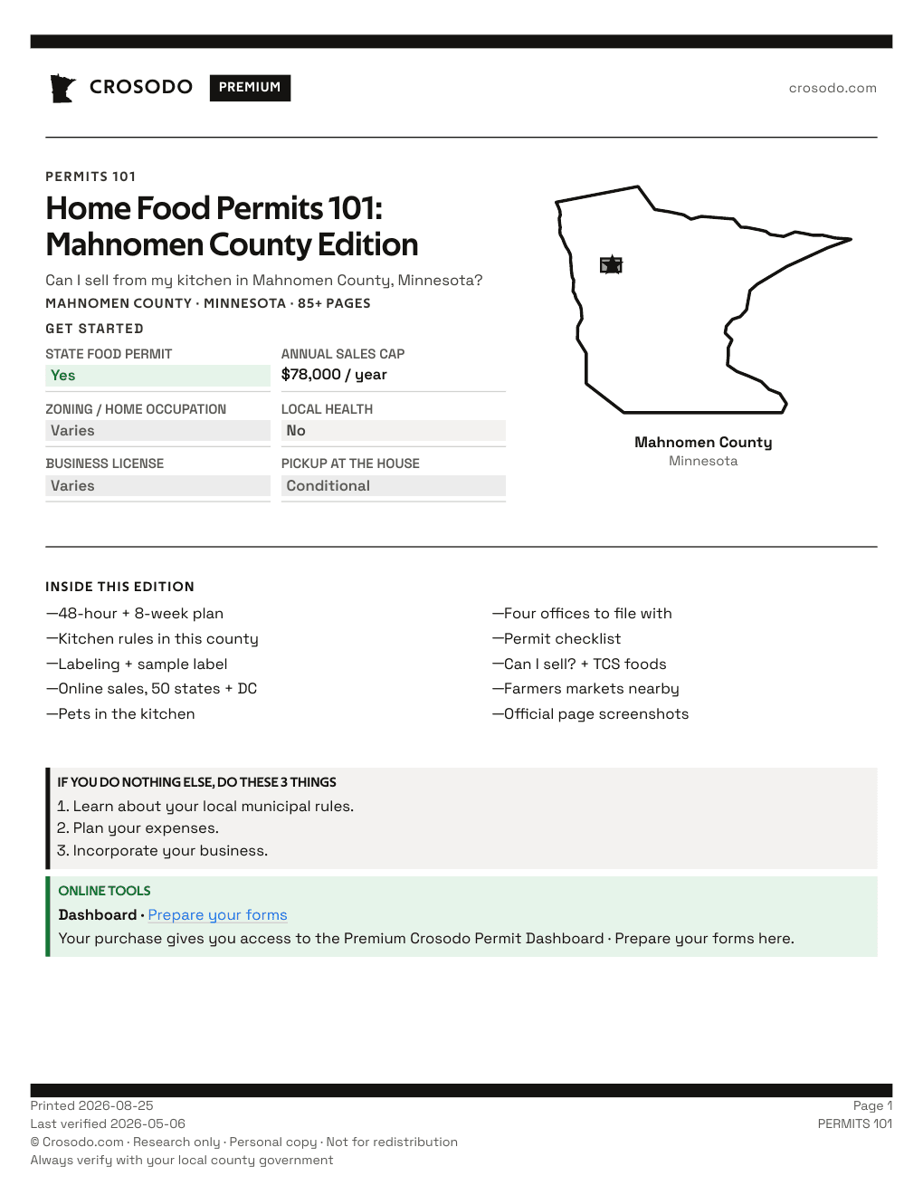 Permit Guide 101 cover for Mahnomen County