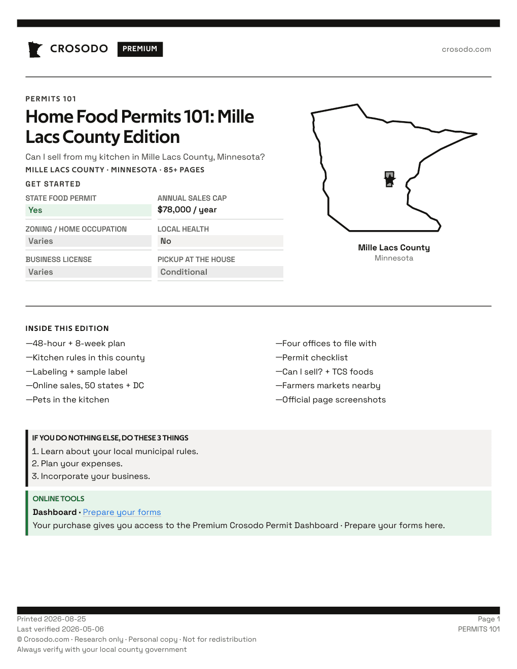 Permit Guide 101 cover for Mille Lacs County