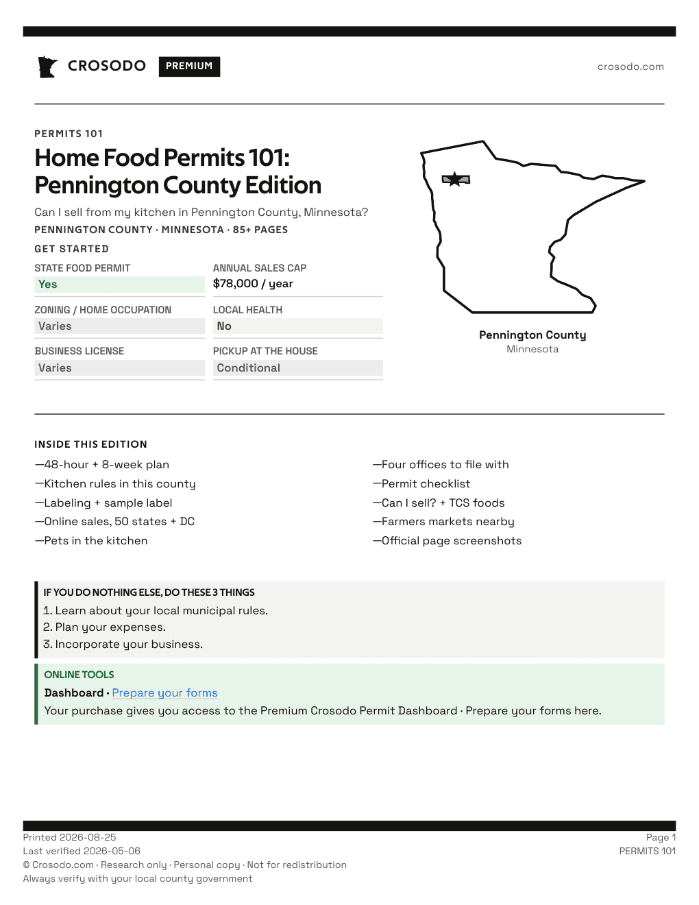 Permit Guide 101 cover for Pennington County