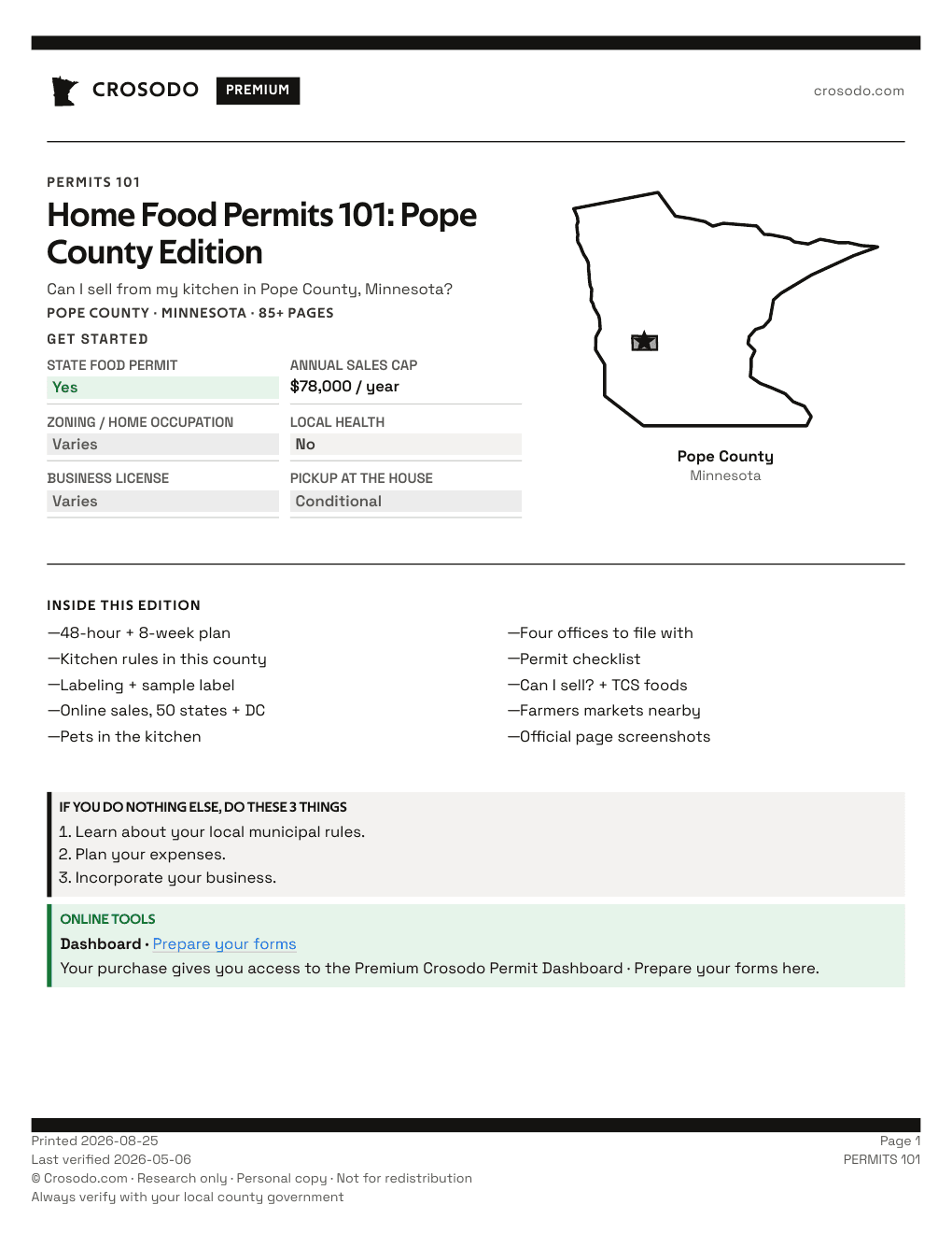 Permit Guide cover for Pope County