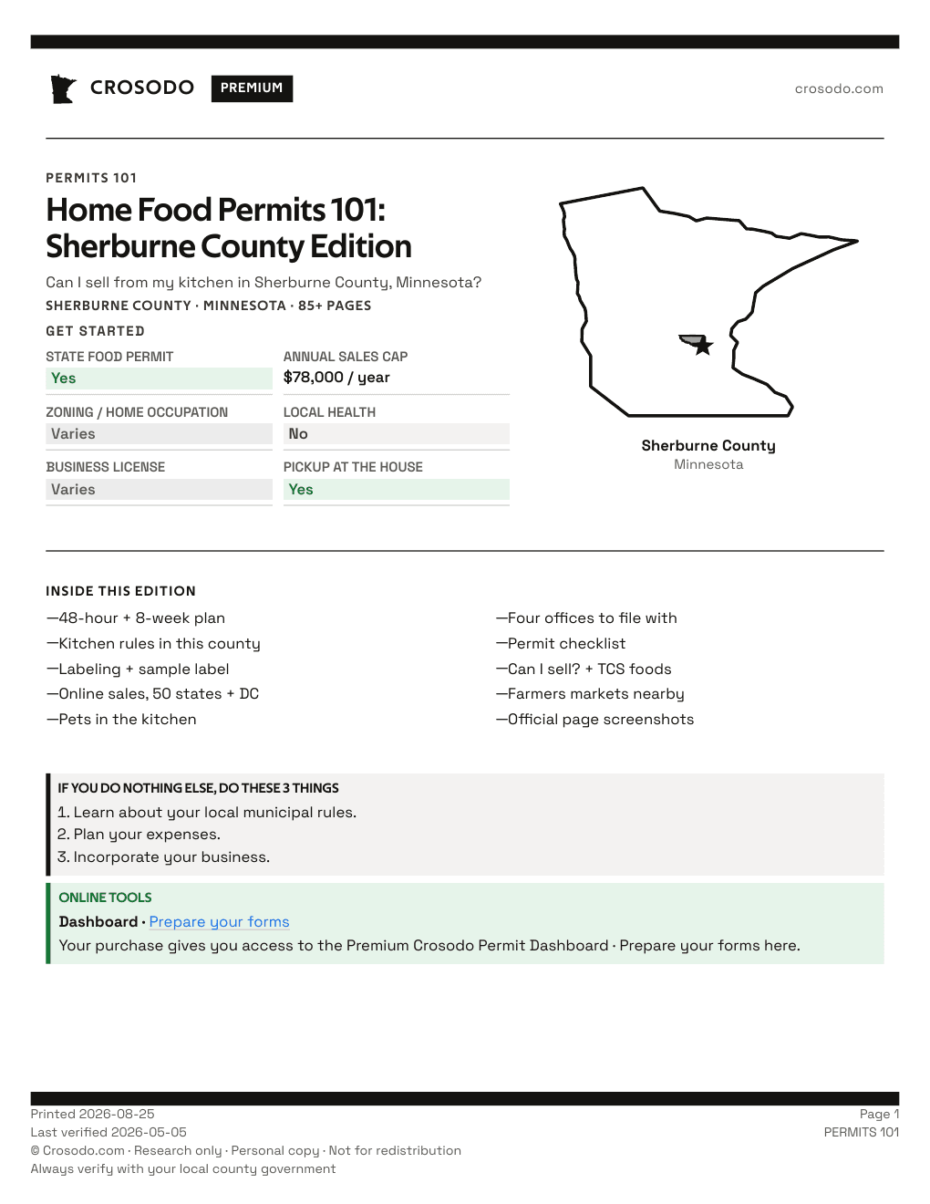 Permit Guide 101 cover for Sherburne County