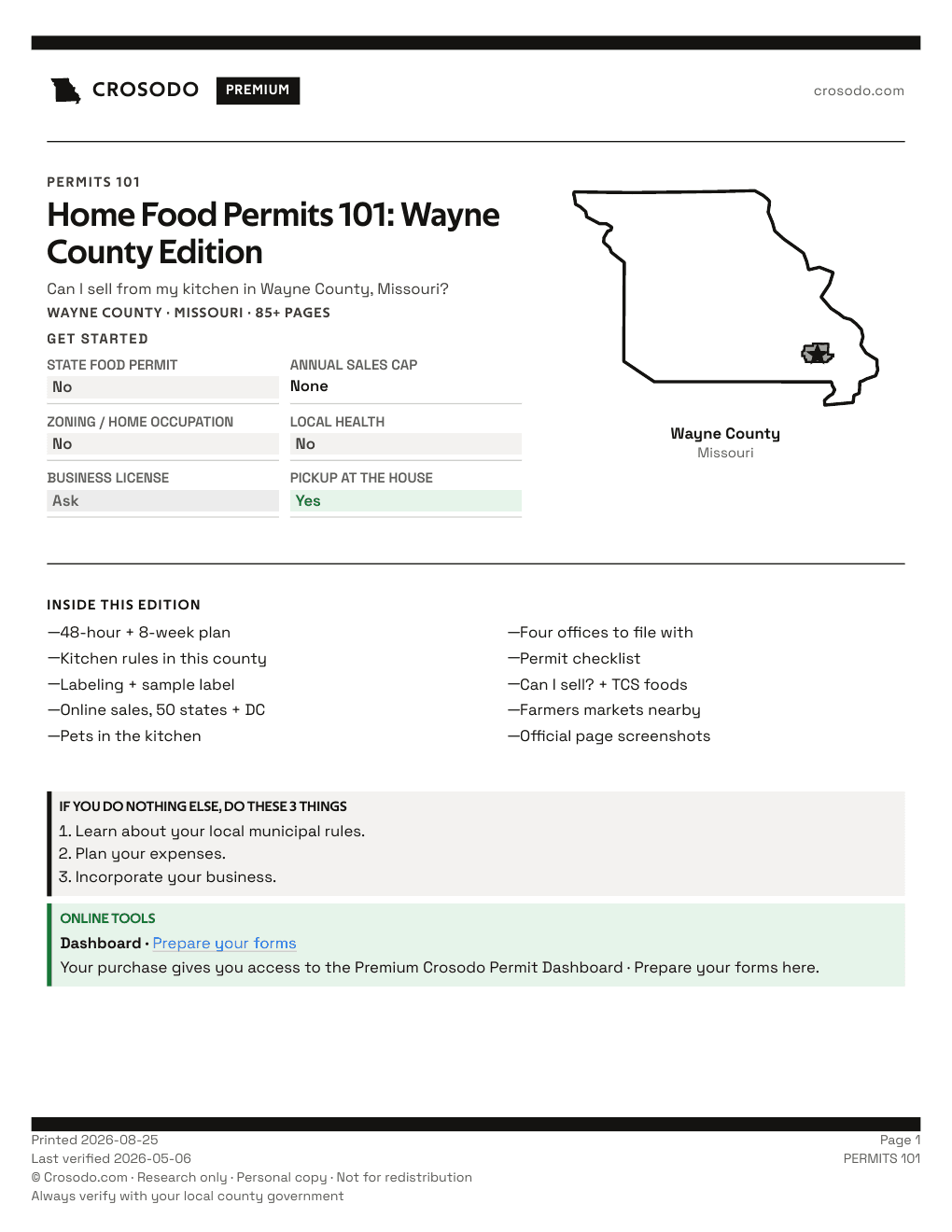 Permit Guide 101 cover for Wayne County