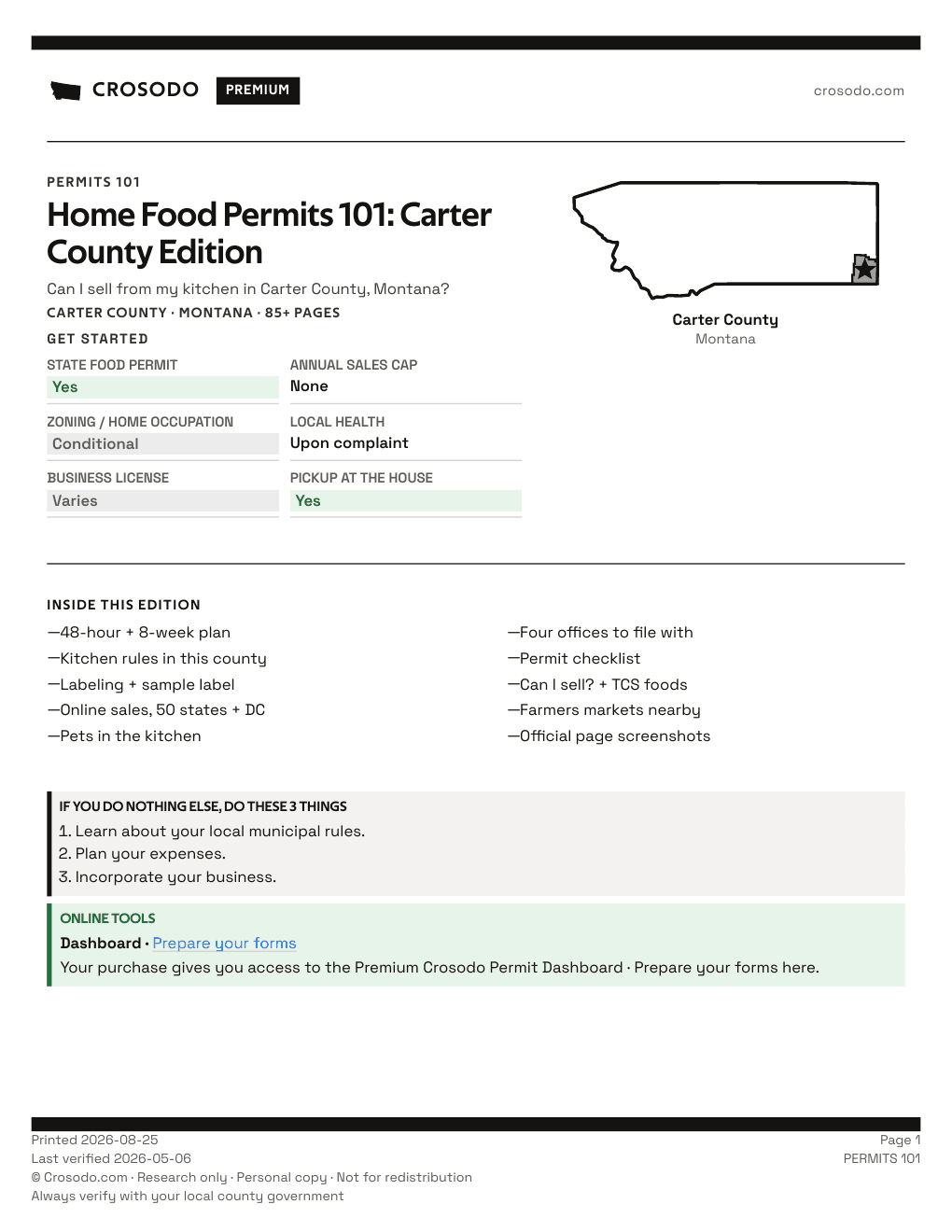 Permit Guide 101 cover for Carter County
