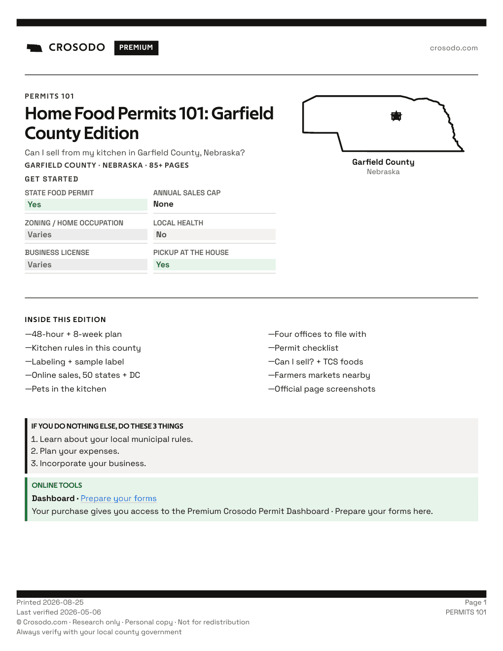 Permit Guide 101 cover for Garfield County
