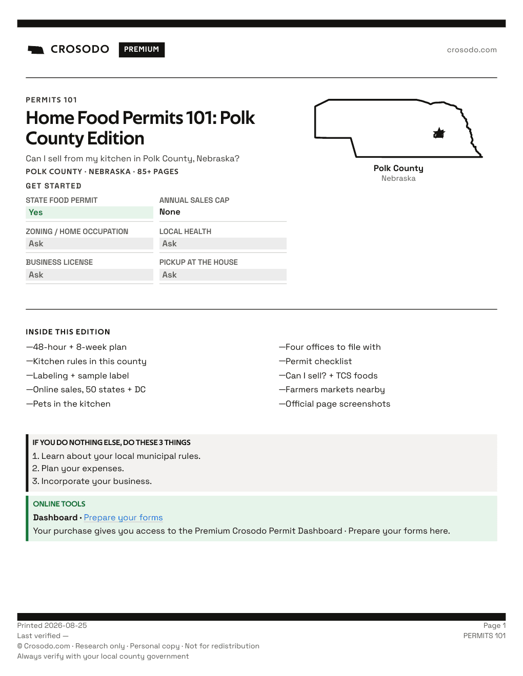 Permit Guide 101 cover for Polk County