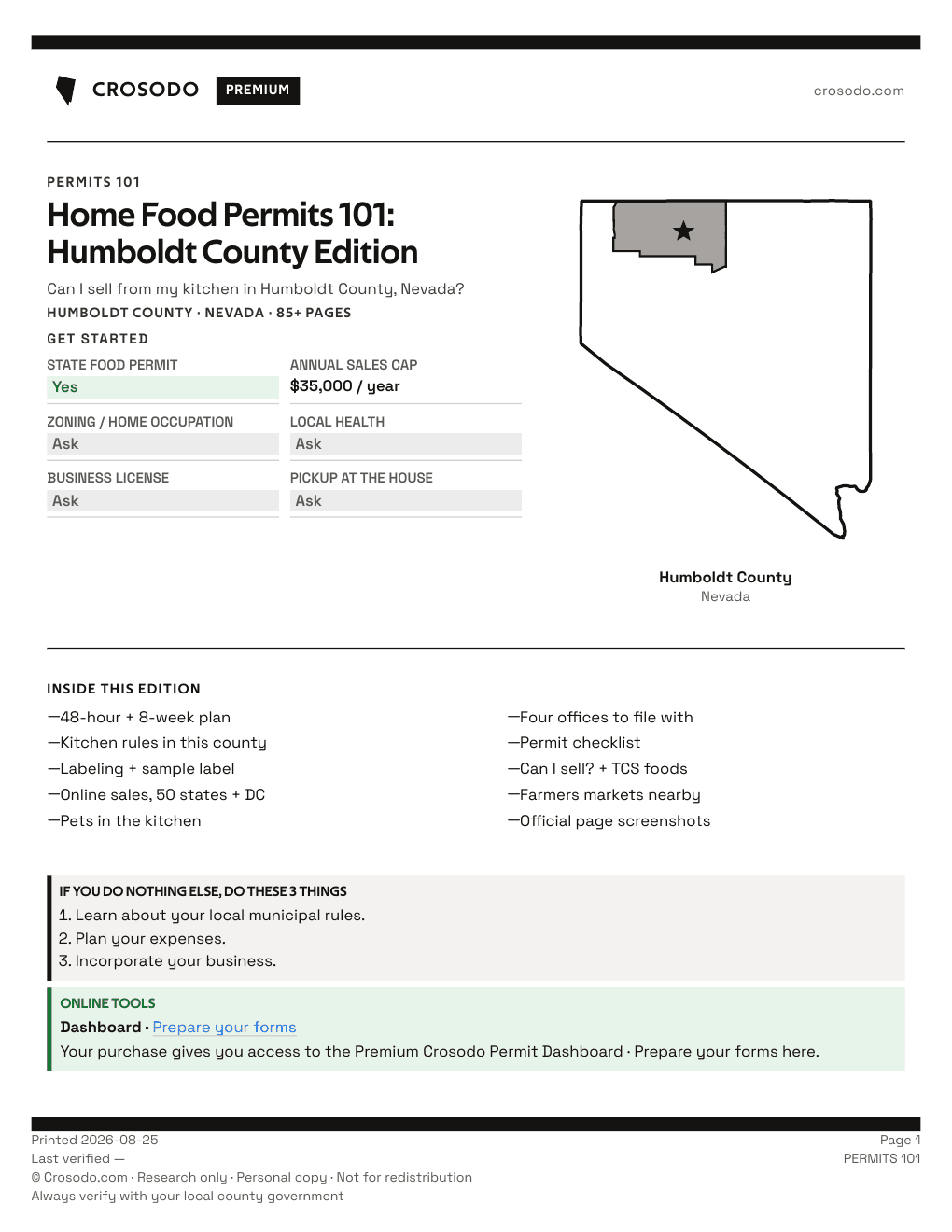 Permit Guide 101 cover for Humboldt County