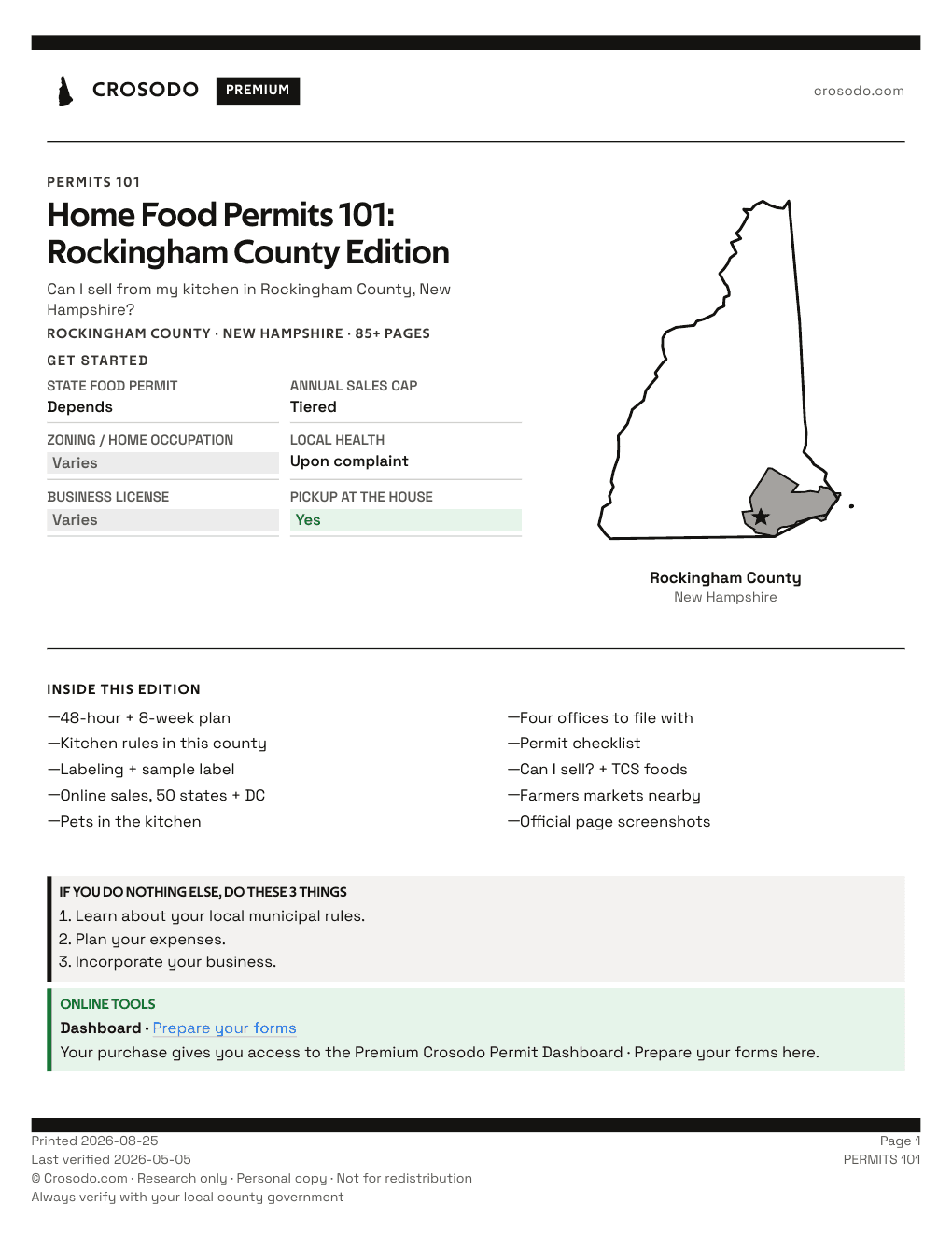 Permit Guide 101 cover for Rockingham County