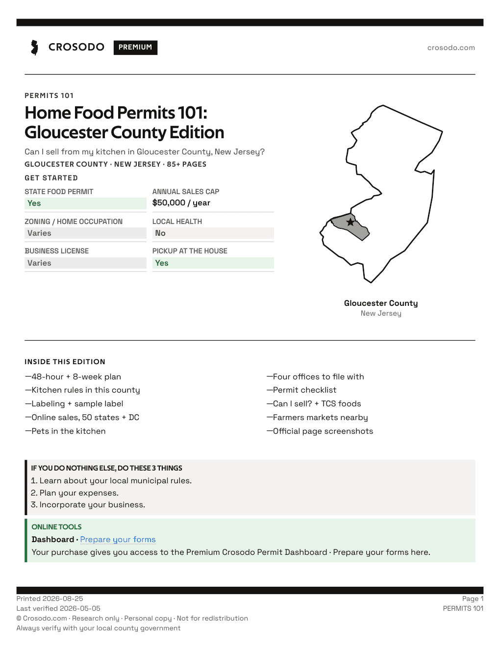 Permit Guide 101 cover for Gloucester County