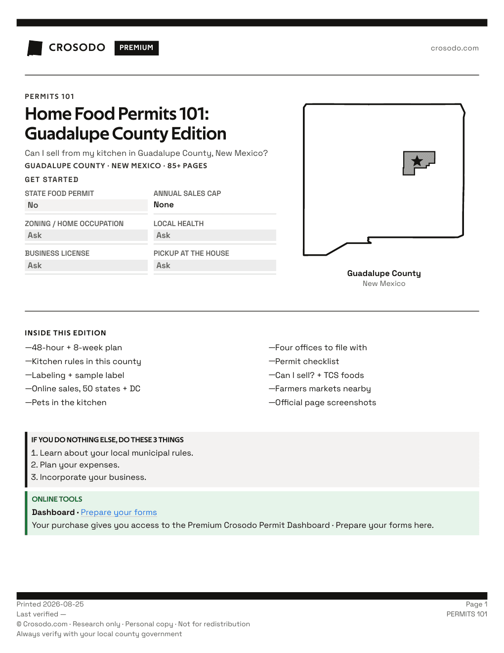 Permit Guide 101 cover for Guadalupe County