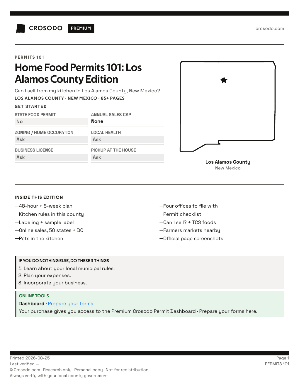 Permit Guide cover for Los Alamos County