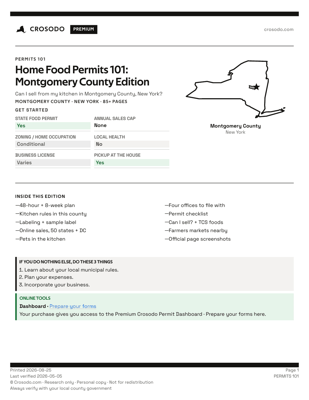 Permit Guide 101 cover for Montgomery County
