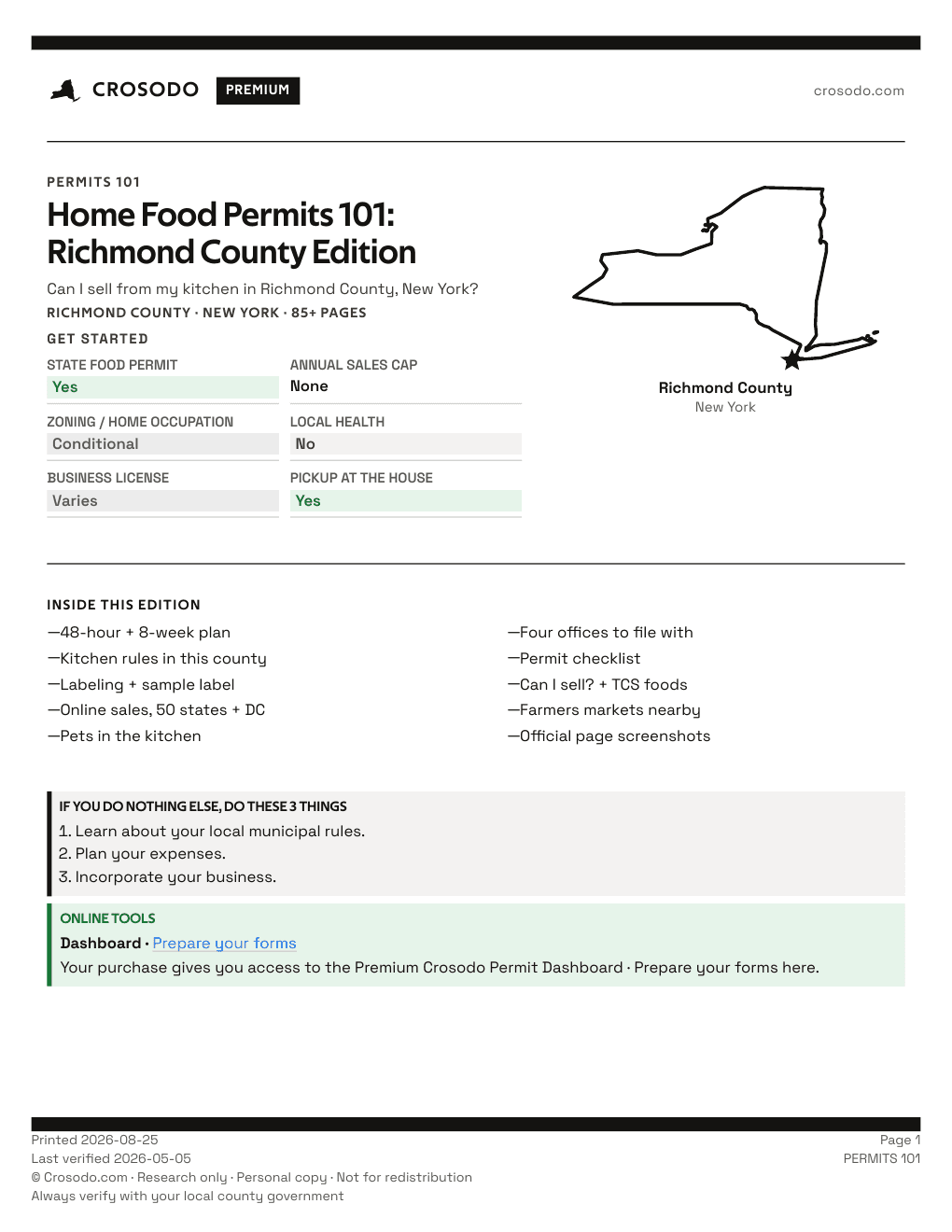 Permit Guide 101 cover for Richmond County