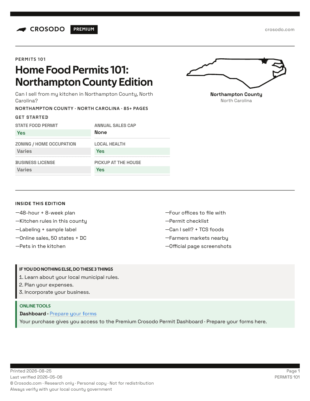 Permit Guide 101 cover for Northampton County