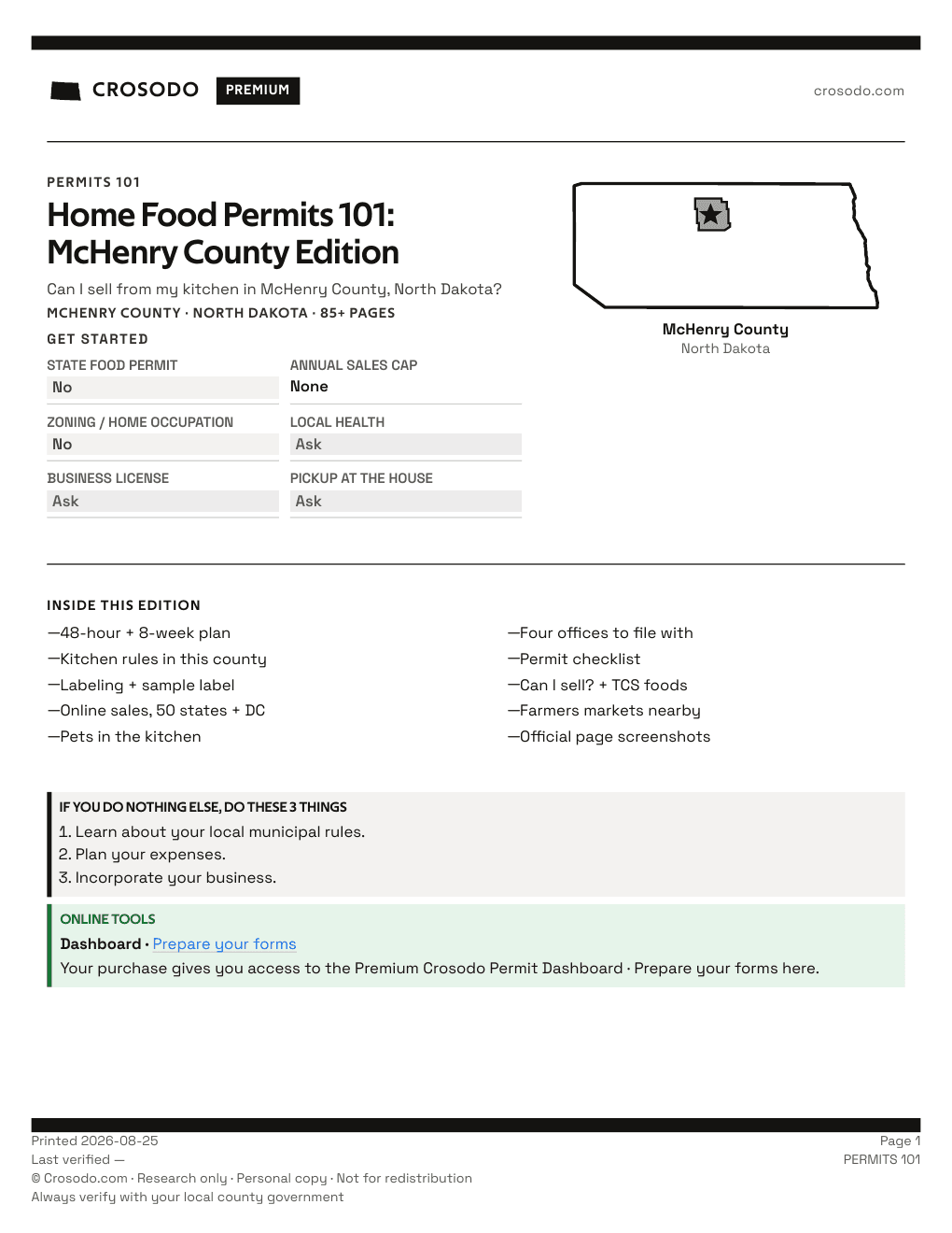 Permit Guide 101 cover for McHenry County