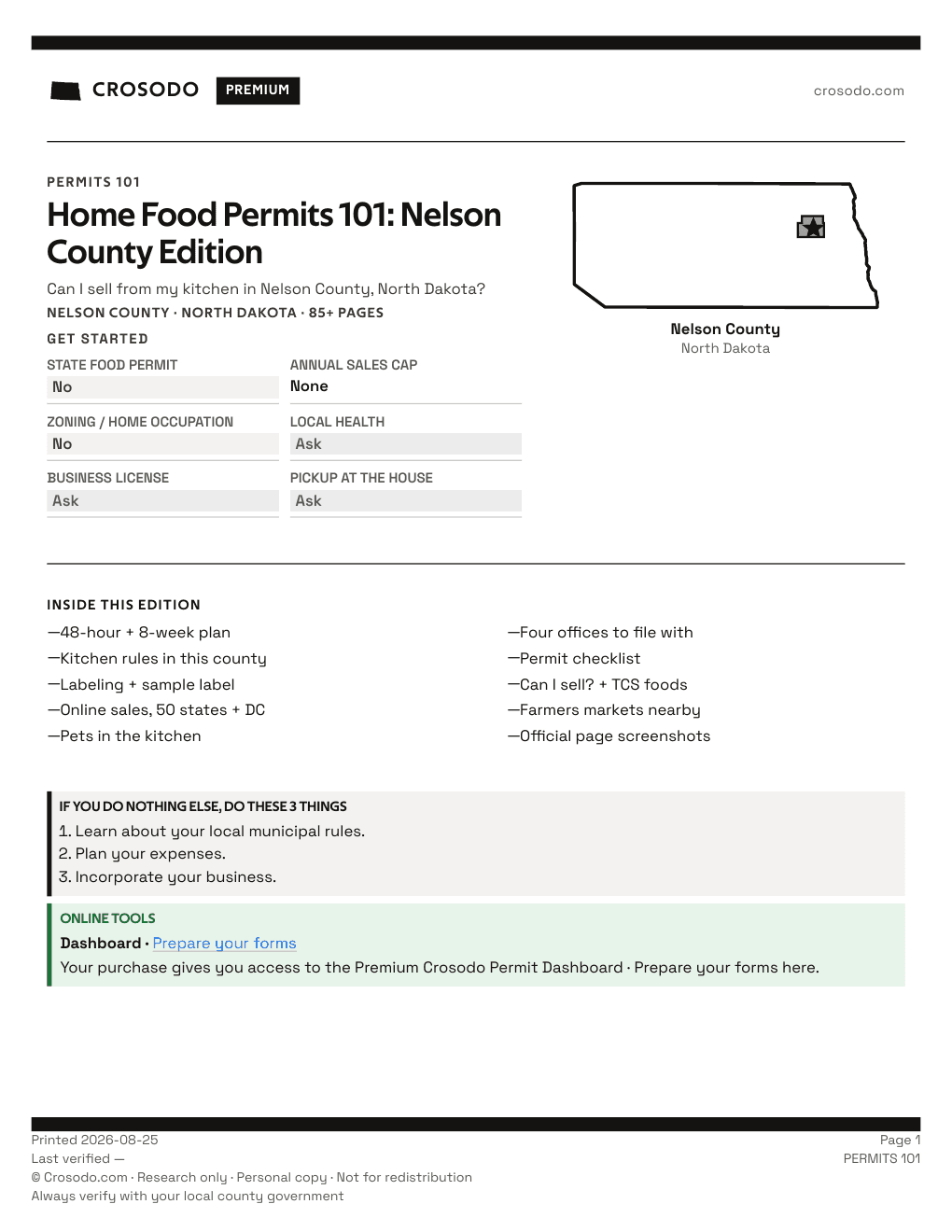 Permit Guide 101 cover for Nelson County