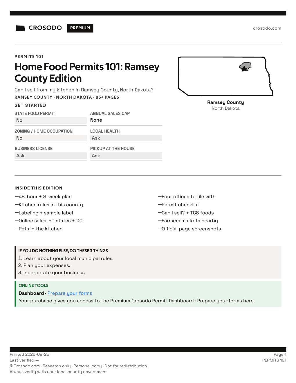 Permit Guide 101 cover for Ramsey County