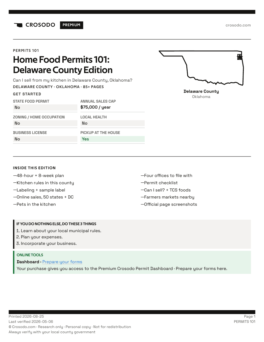 Permit Guide 101 cover for Delaware County