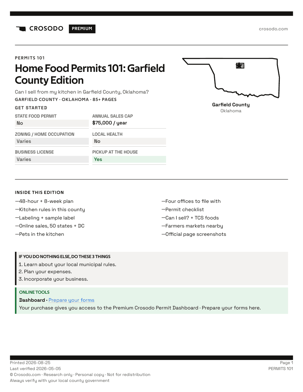 Permit Guide 101 cover for Garfield County