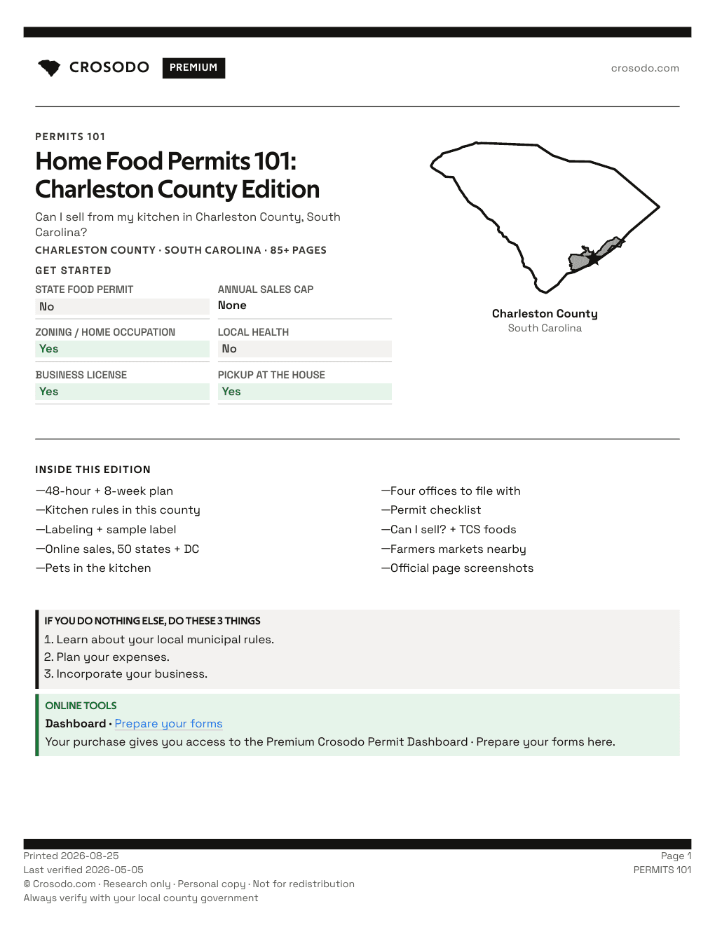 Permit Guide 101 cover for Charleston County