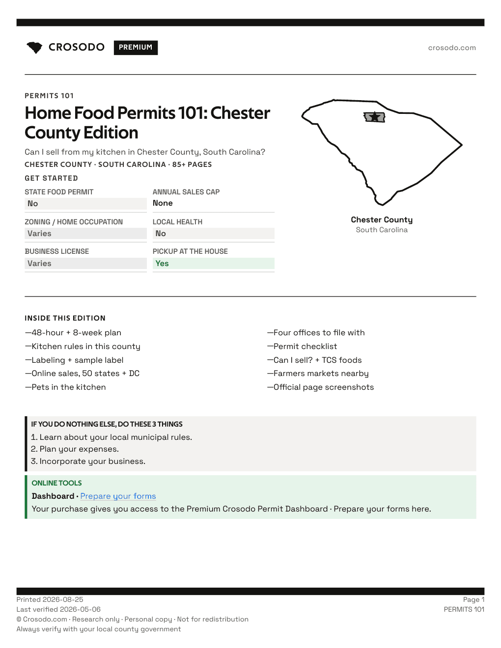 Permit Guide 101 cover for Chester County