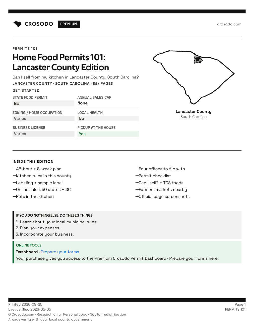 Permit Guide 101 cover for Lancaster County